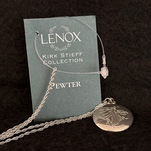 Lenox, Kirk Stieff collection, Pewter pendant Necklace
